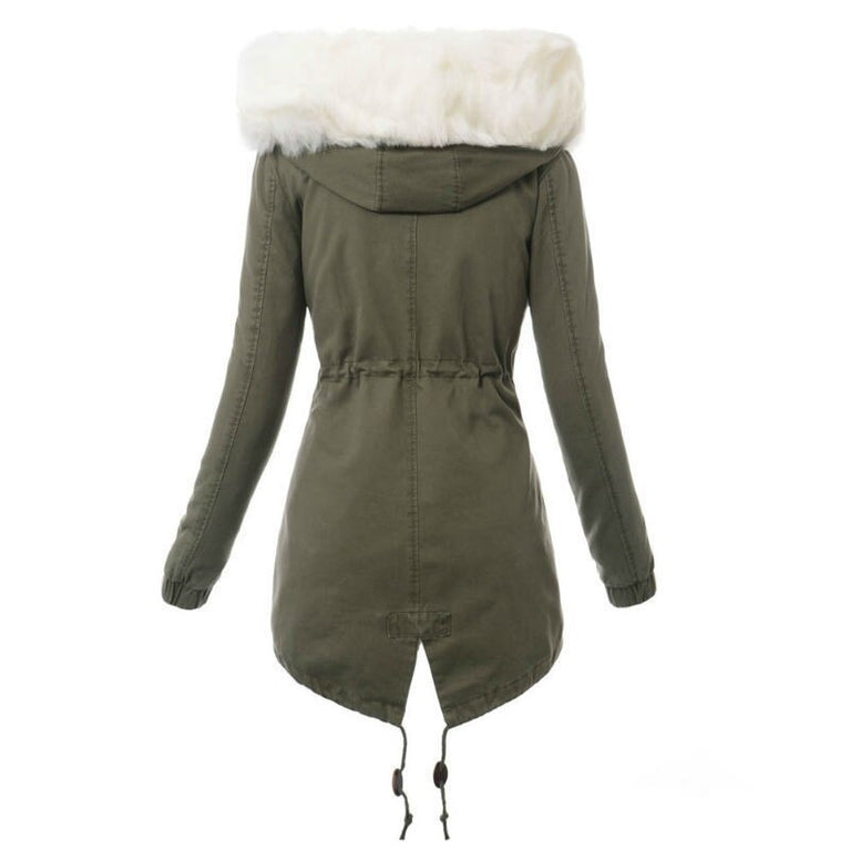 ZOGAA Fashion Damen Parka mit Fellimitat