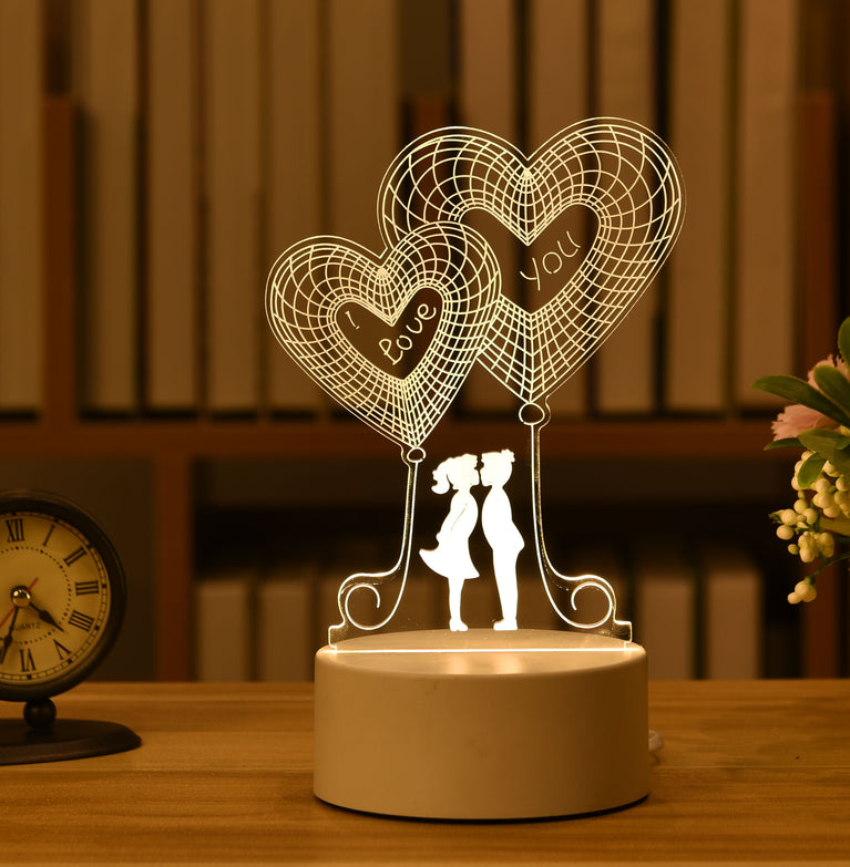 Liebe USB 3D Led Nachtlicht Valentinstag Geschenk