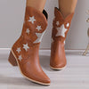 Eyecatcher - Damen bestickte Western Stiefel