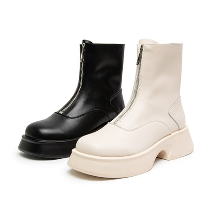 AIYUQI Damen Chelsea Boots / Echtes Leder