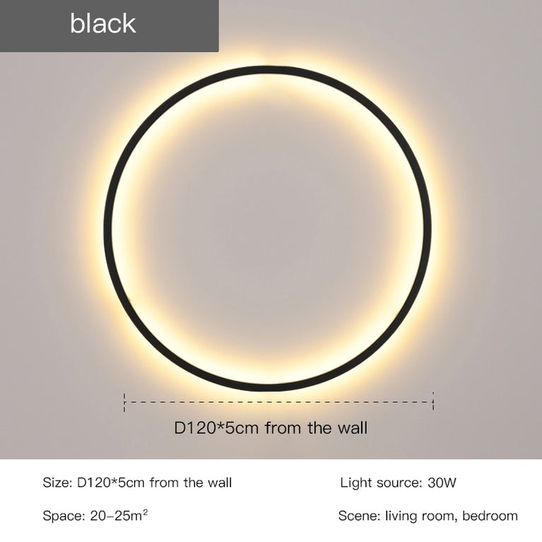 Moderne minimalistische LED-Wandleuchte