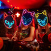 Halloween LED leuchtende Katzengesichtsmaske