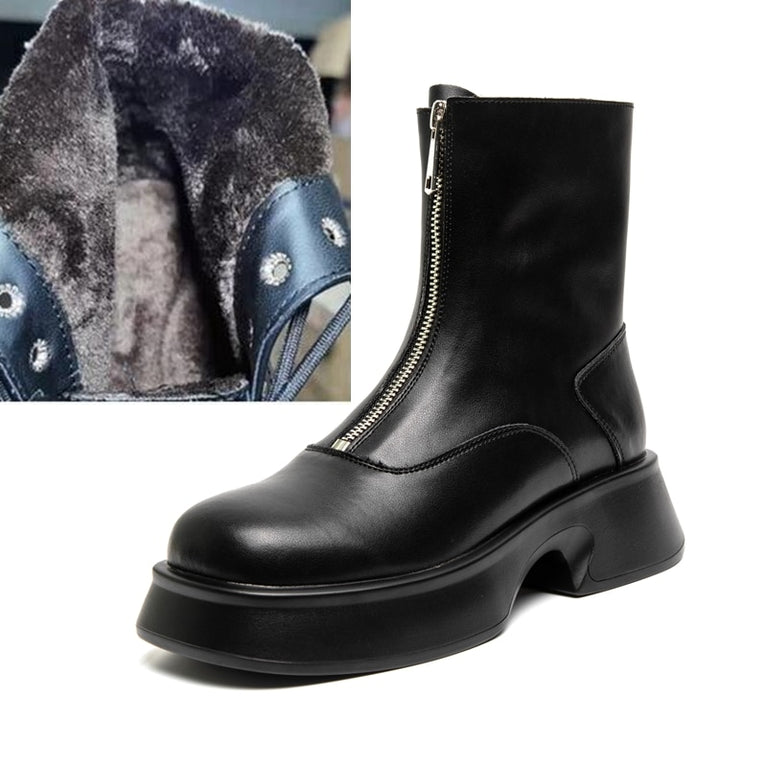 AIYUQI Damen Chelsea Boots / Echtes Leder