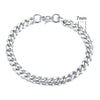 Inisex Vnox Simple 3-11mm Edelstahl Curb Cuban Link Chain Armbänder