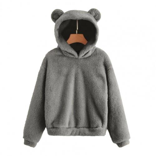 Teddy Damen Hoodie mit Öhrchen