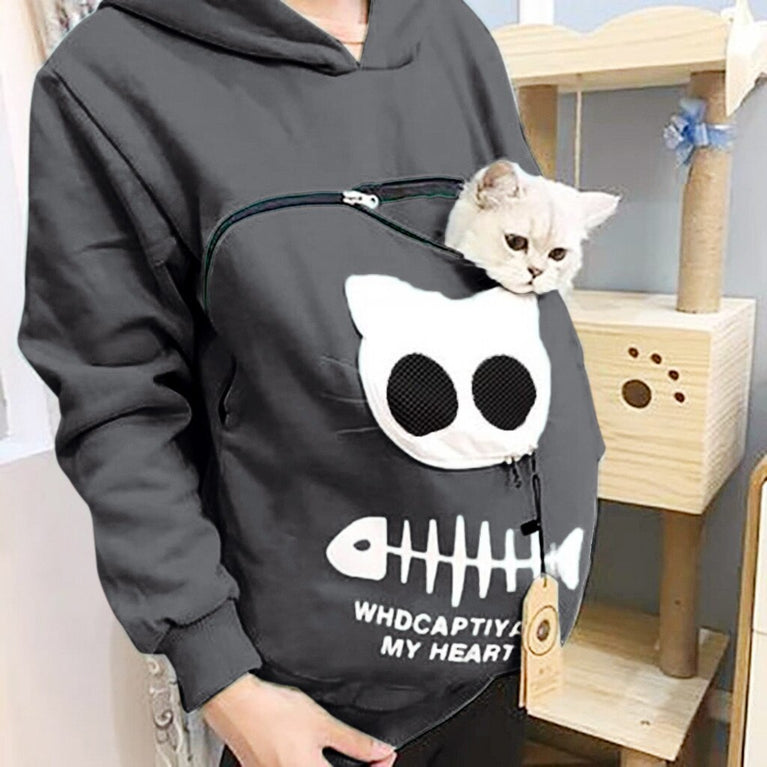 Damen Hoodie für die Katzenliebhaberin