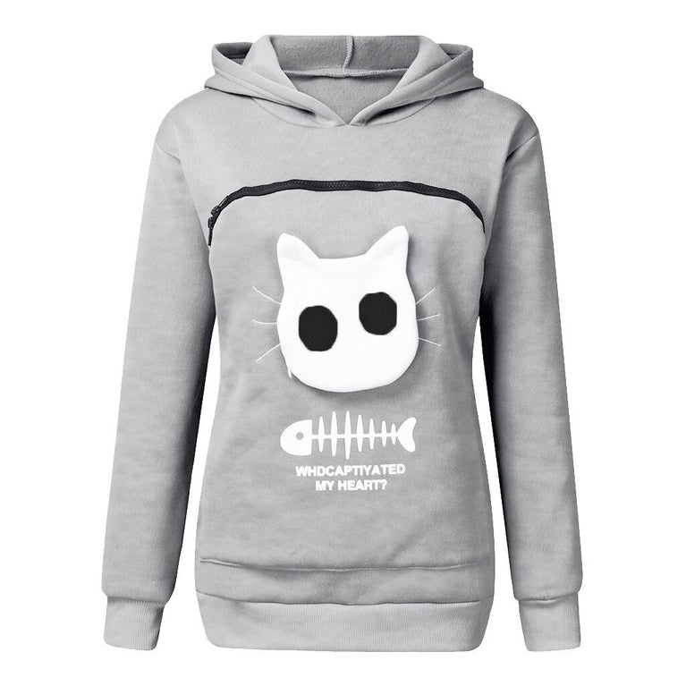 Damen Hoodie für die Katzenliebhaberin