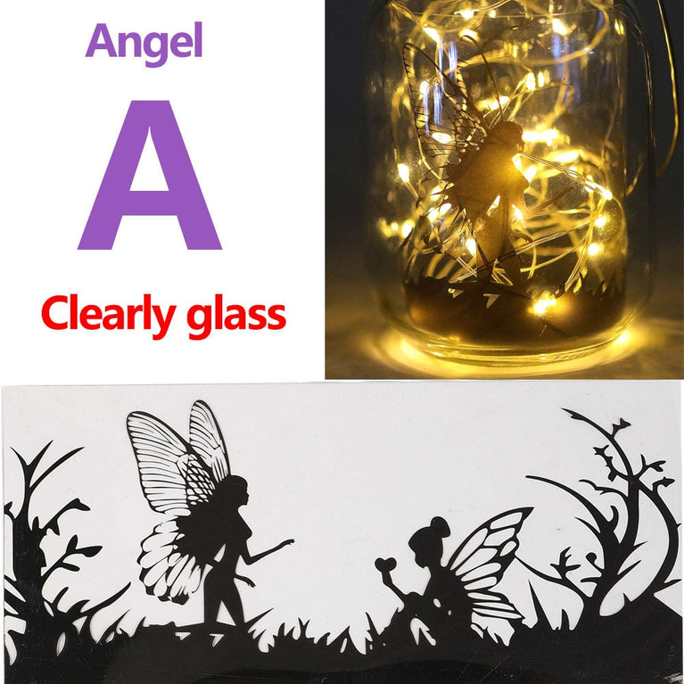 Solar Light Outdoor Fairy Laterne Hanging Glass