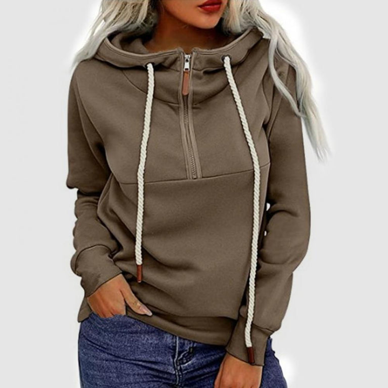 Damen Hoodie mit Reißverschluss