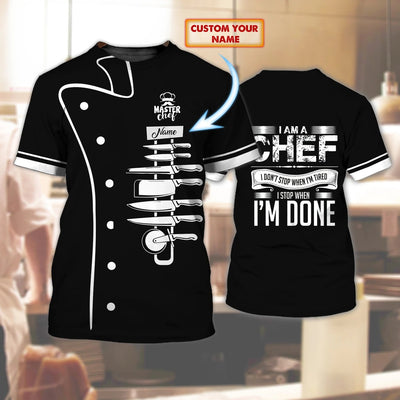 Casual Master Chef All Over T-Shirt für Herren