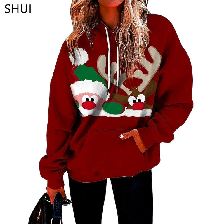 Weihnachtlicher Damen Hoodie