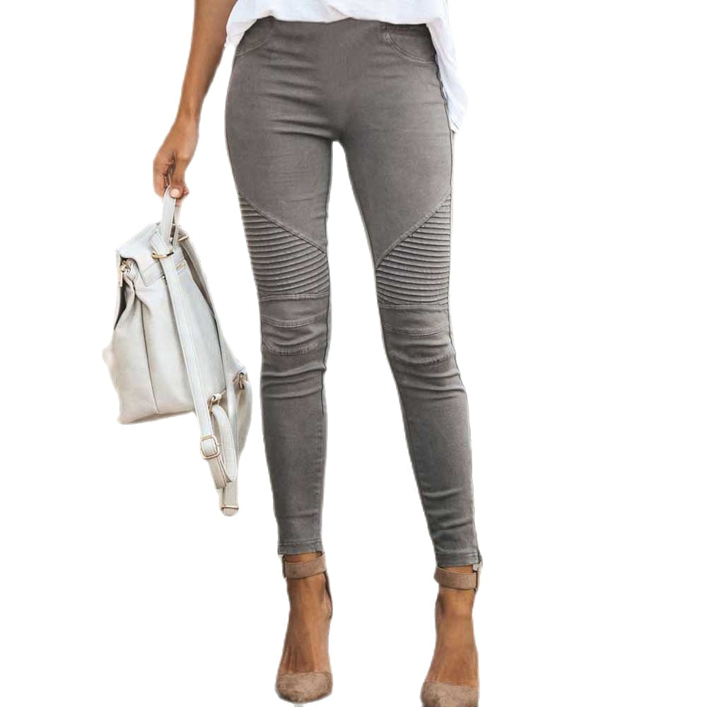 Damen Jeans in Bikerstil