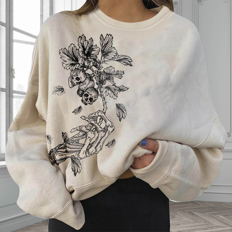 Damen Skull Sweatshirt