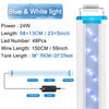 Super Slim LED Aquariumbeleuchtung Wasserpflanzenlicht 18-75CM Erweiterbare wasserdichte Clip-On-Lampe für Aquarien 90-260V