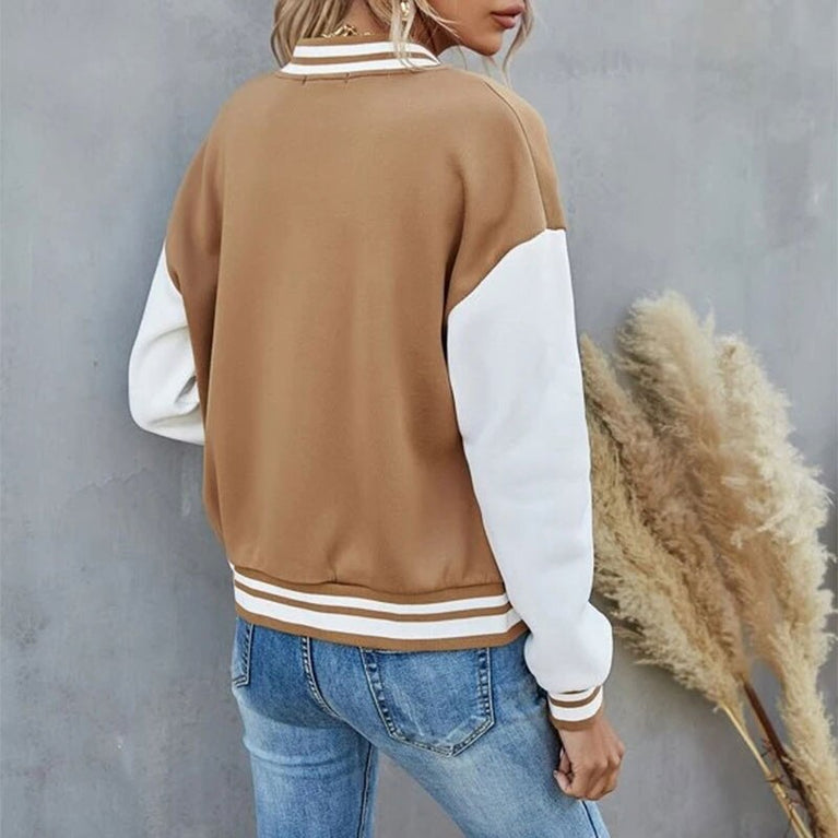 Lässige Damen Baseball Jacke