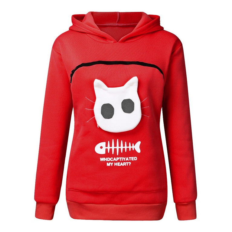 Damen Hoodie für die Katzenliebhaberin