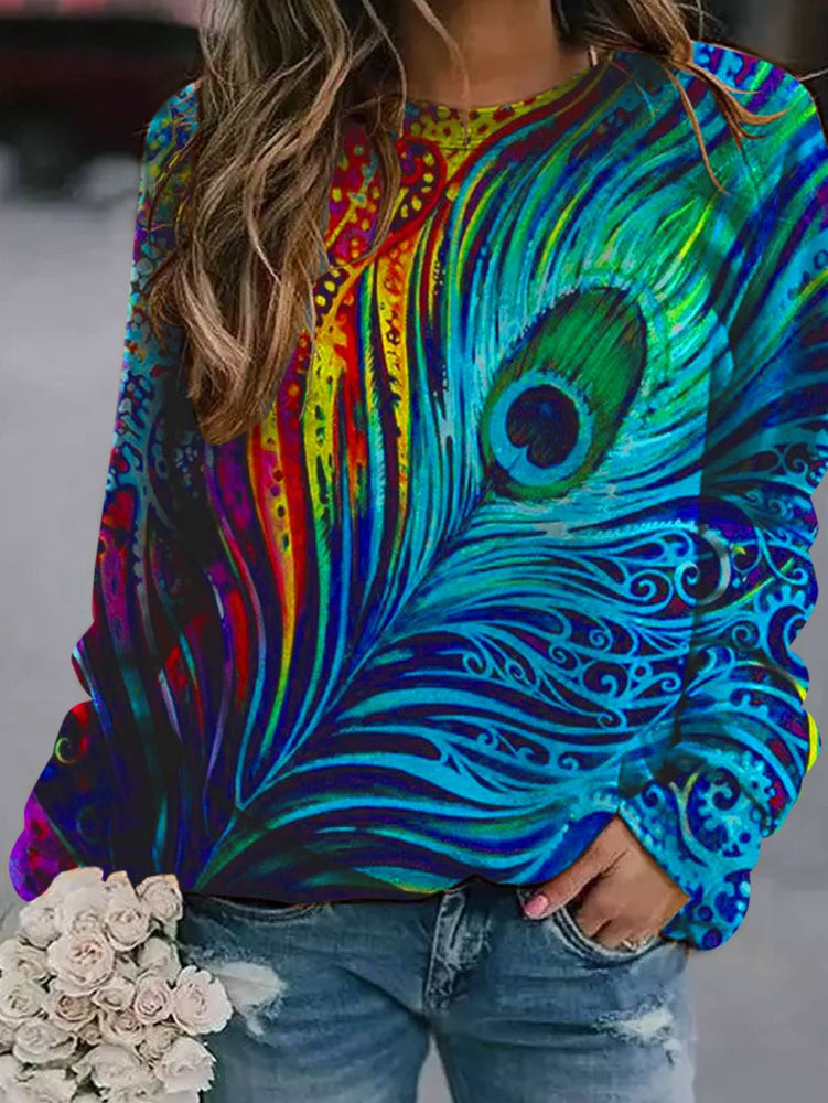 Fashion Peacock Damen Sweatshirt