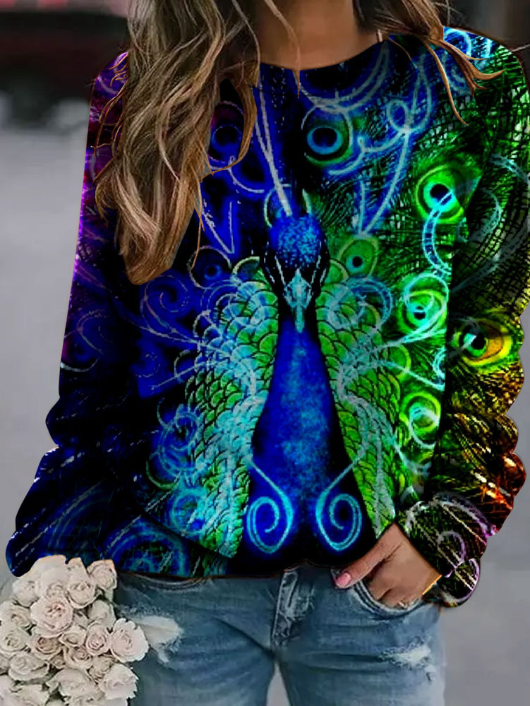 Fashion Peacock Damen Sweatshirt