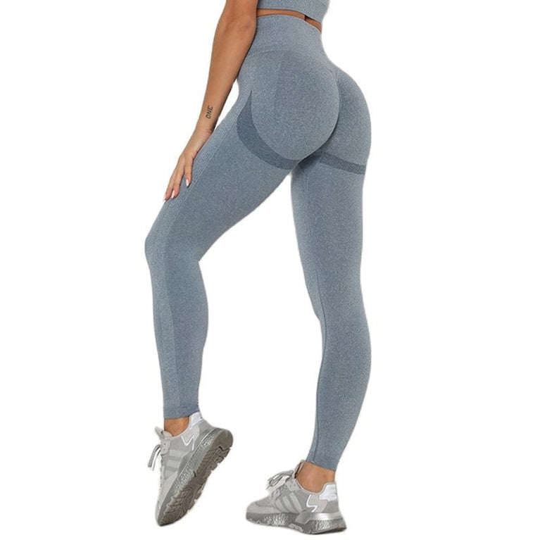 High Waist Seamless Push Up Damen Leggins