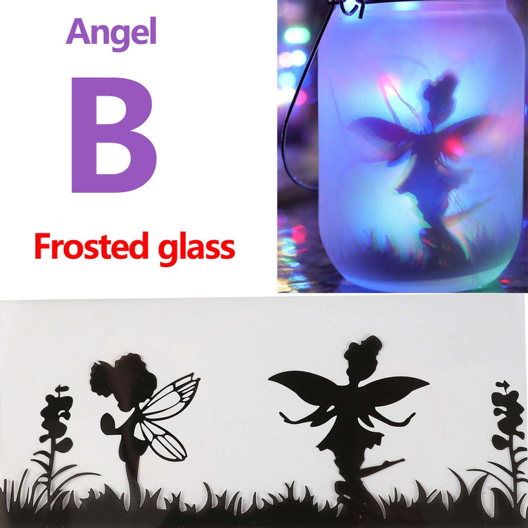 Solar Light Outdoor Fairy Laterne Hanging Glass