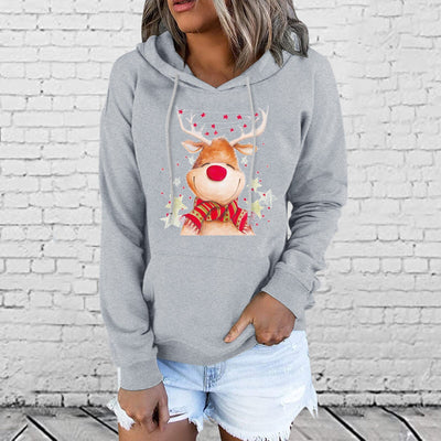 Weihnachtlicher Damen Hoodie in verschiedenen Farben