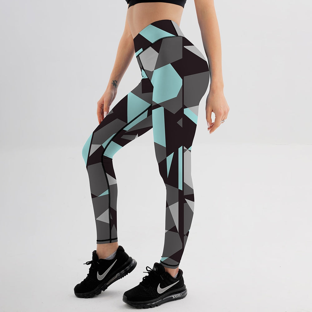 Polygonale Rhombus Damen Leggings, reizvoll und sexy