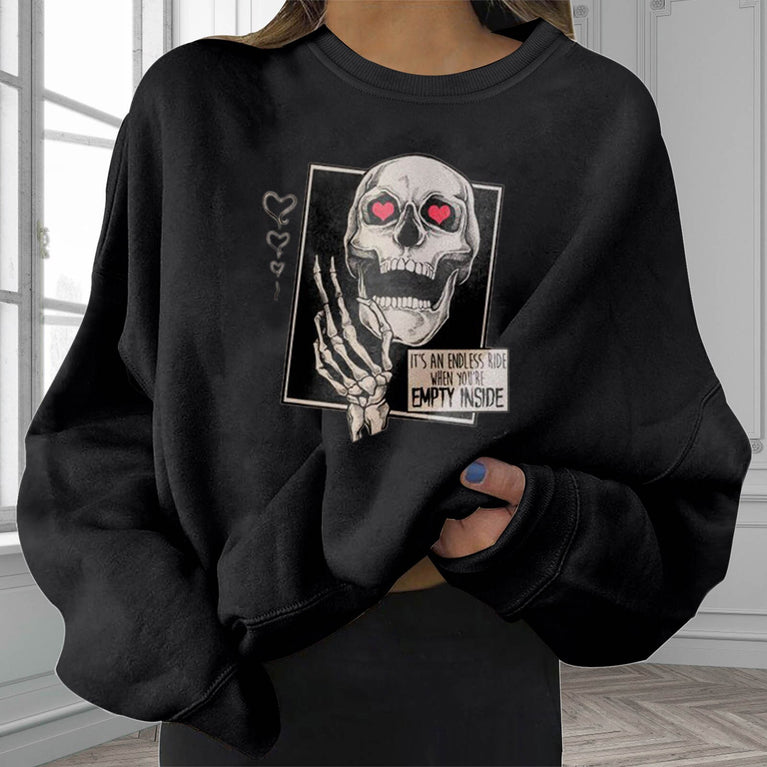 Damen Skull Sweatshirt