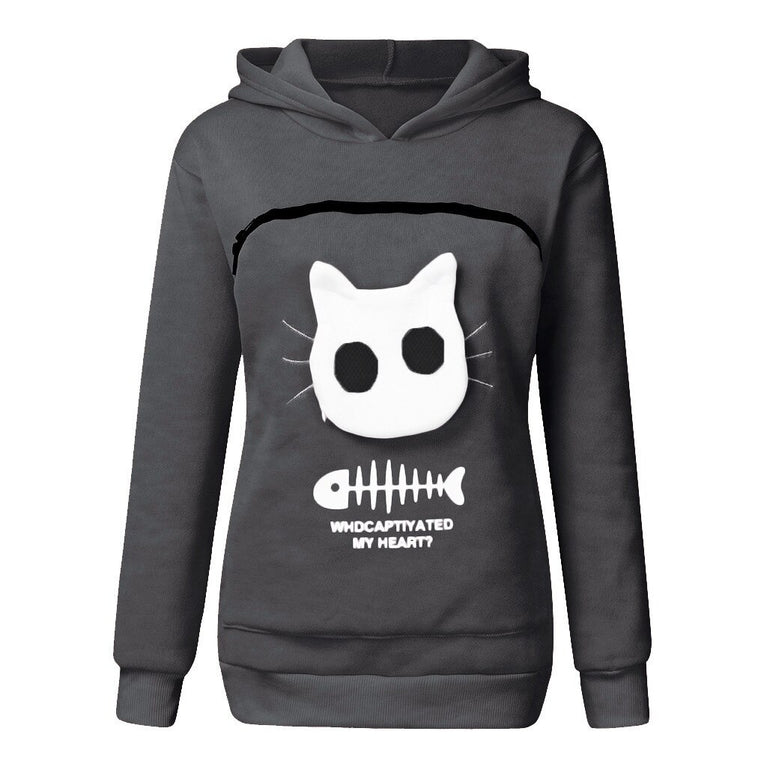 Damen Hoodie für die Katzenliebhaberin