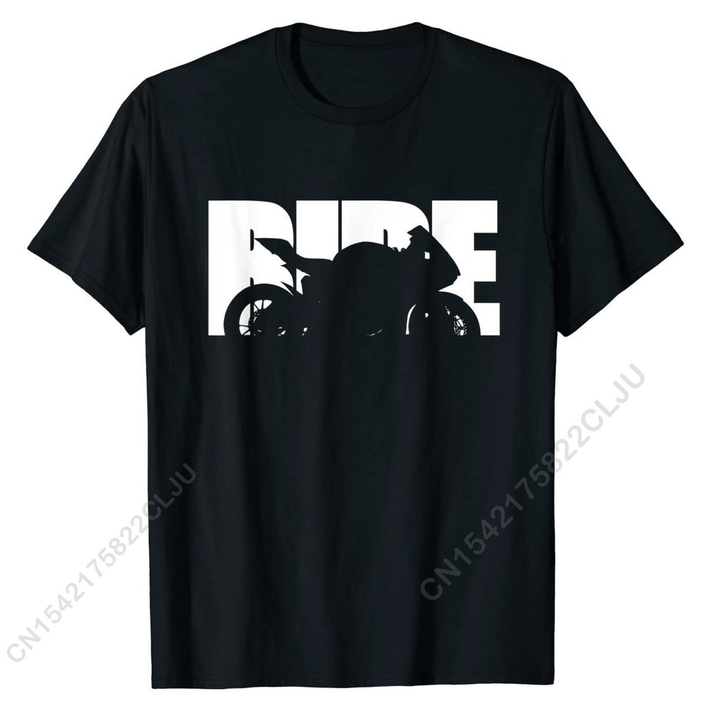 Ride Bike Design T-Shirt für Herren