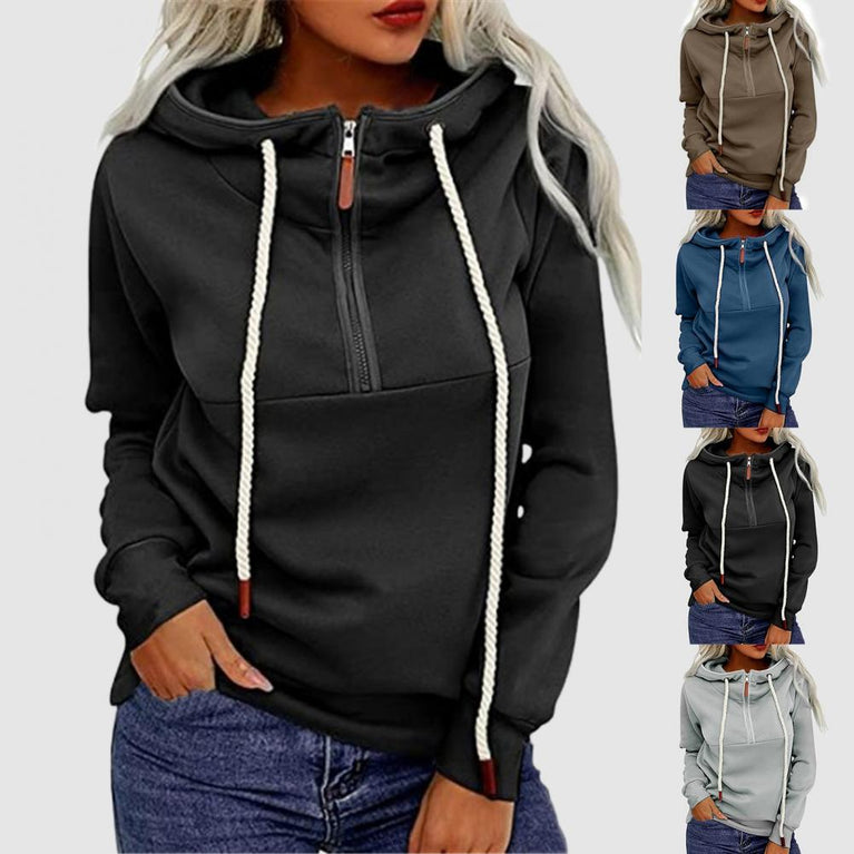 Damen Hoodie mit Reißverschluss