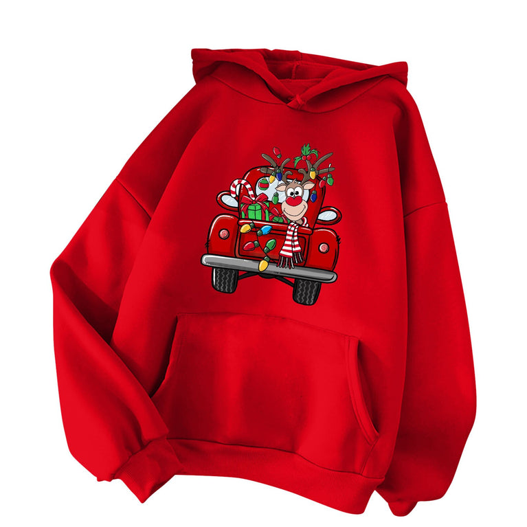 Weihnachtlicher Damen Hoodie in verschiedenen Variationen