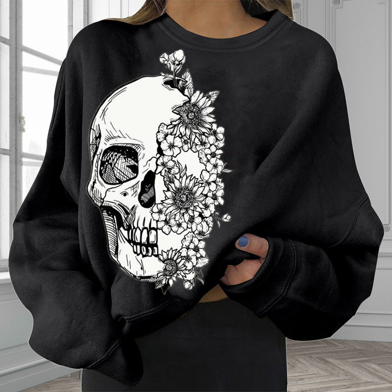 Damen Skull Sweatshirt