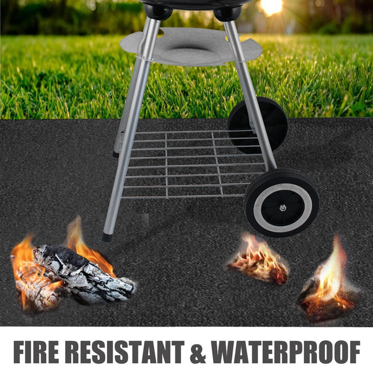 BBQ Grill Feuerfeste Feuermatte Grill Outdoor Backen Feuerfeste Hitzebeständige Unterlage Rasenschutz Teppich Grillzubehör