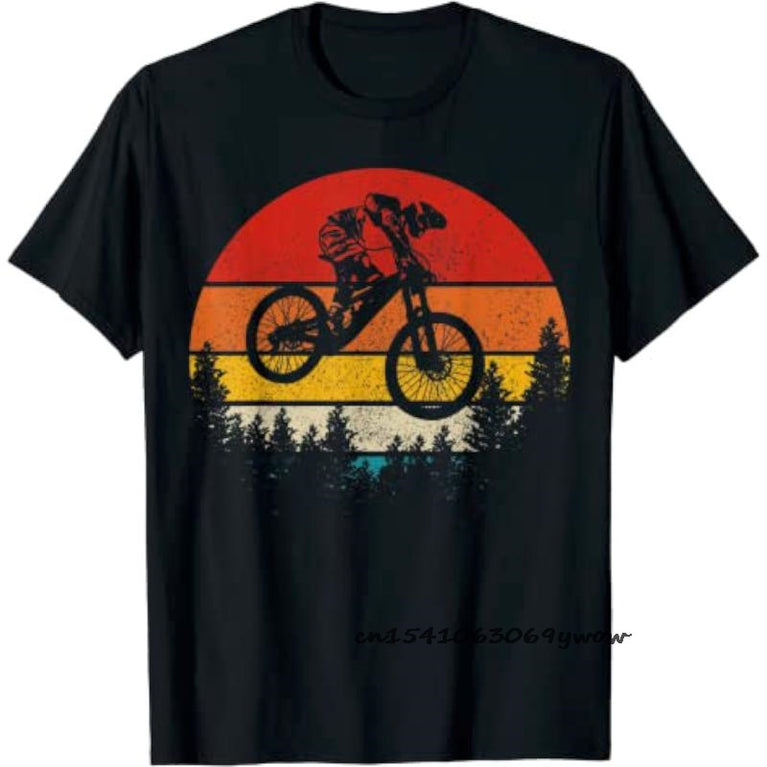 Vintage Mountainbike Zyklus T-Shirts für Herren