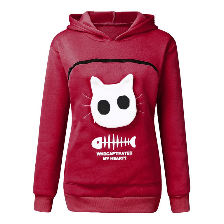 Damen Hoodie für die Katzenliebhaberin