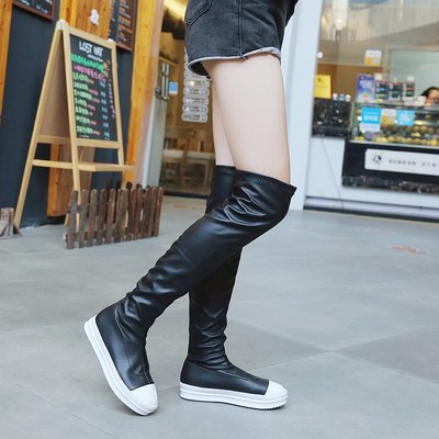 Lässige Damen Overknee Stiefel