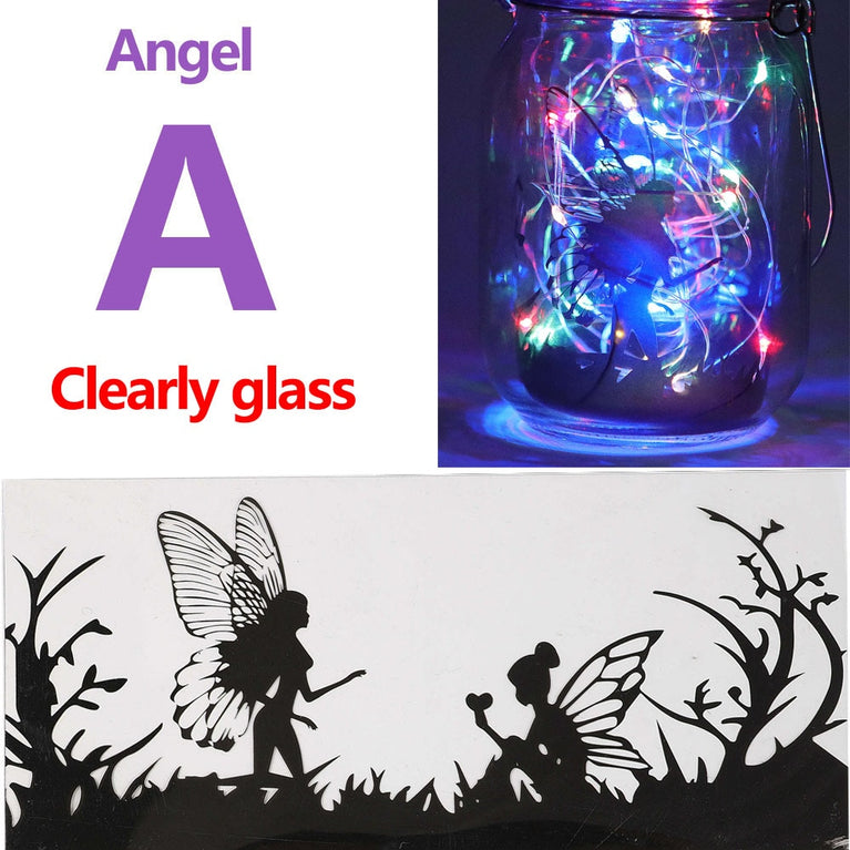 Solar Light Outdoor Fairy Laterne Hanging Glass