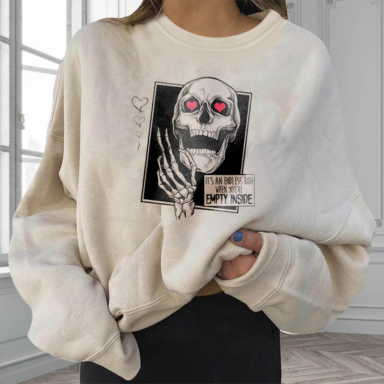 Damen Skull Sweatshirt