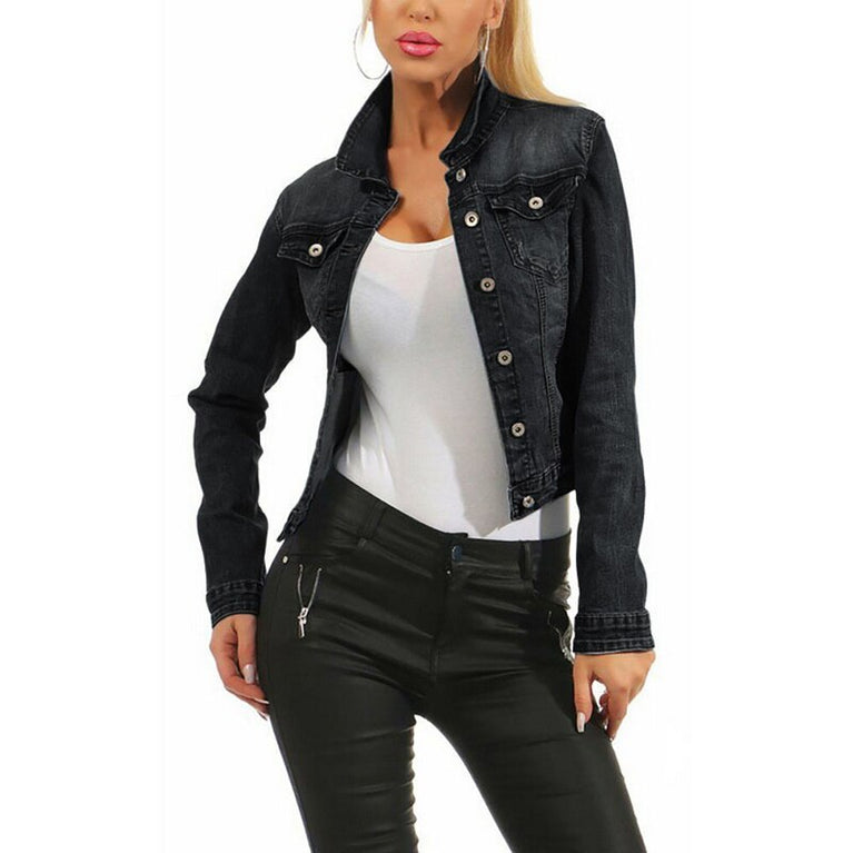 Damen Jeans Vintage Jacke