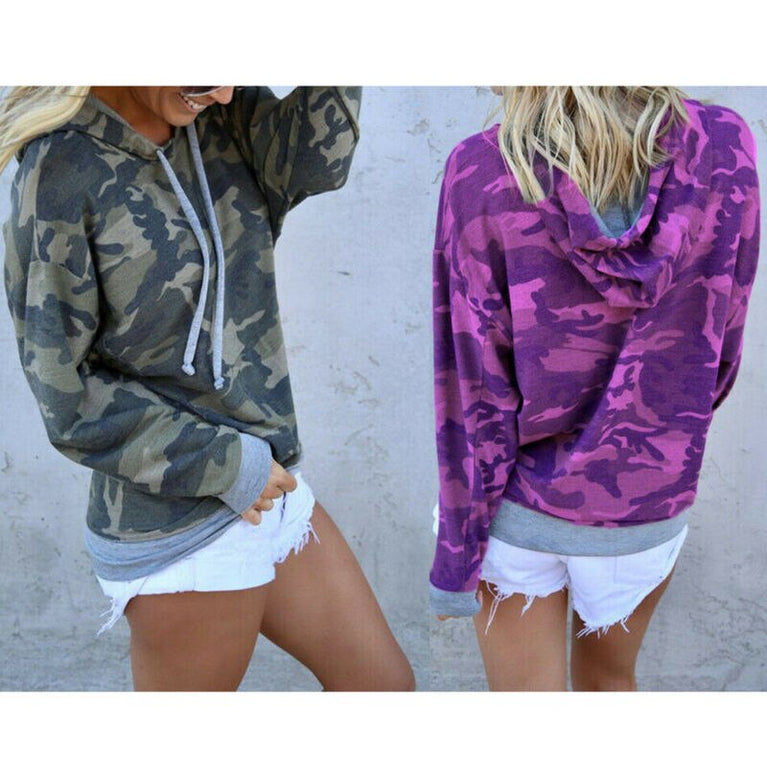 Damen Camouflage Sweatshirt