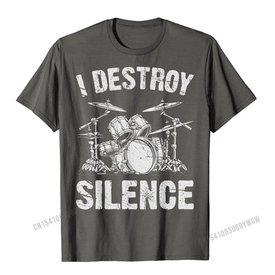 Vintage Drumset T-Shirt für Herren