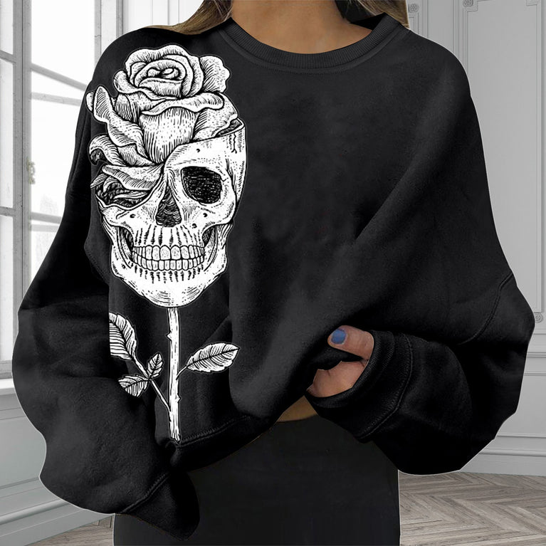 Damen Skull Sweatshirt