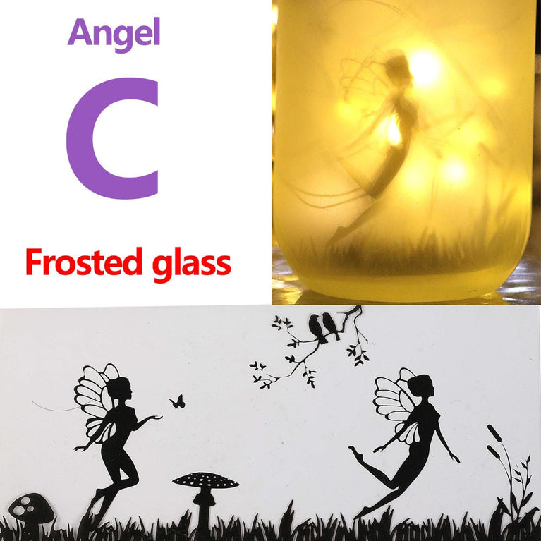 Solar Light Outdoor Fairy Laterne Hanging Glass