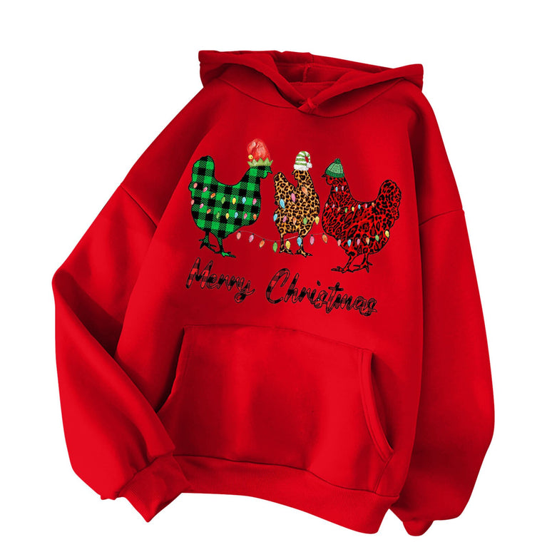 Weihnachtlicher Damen Hoodie in verschiedenen Variationen