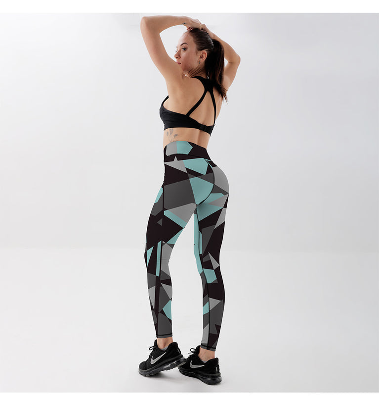 Polygonale Rhombus Damen Leggings, reizvoll und sexy