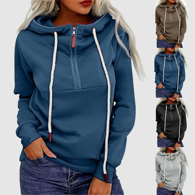 Damen Hoodie mit Reißverschluss