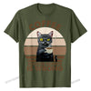 Lustiger Katzenkaffee T-Shirt für Herren