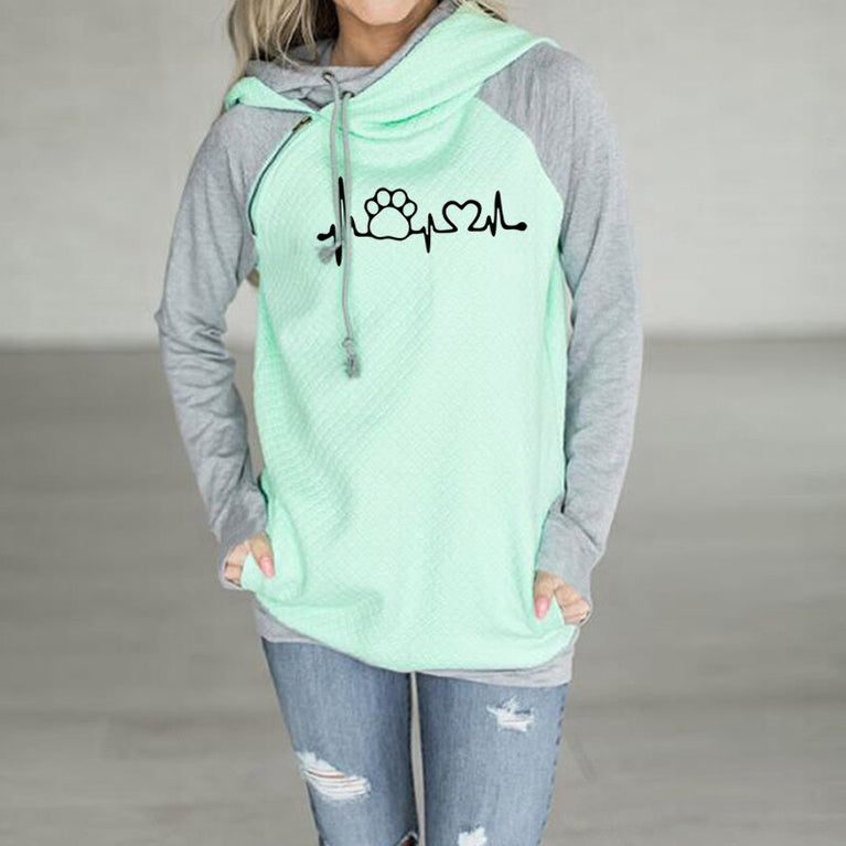 Logo PAW Print Damen Hoodie in verschiedenen Variationen