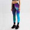 Galaxy Blue Star Mysterious Damen Leggings mit Farbverlauf Digital bedruckt mit  Push-Up Effekt