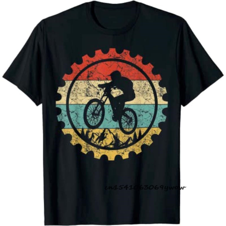 Vintage Mountainbike Zyklus T-Shirts für Herren